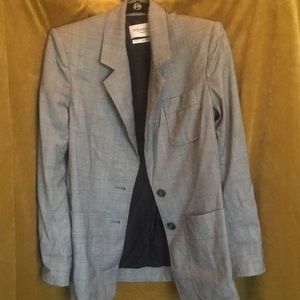 Vintage Yves Saint Laurent plaid blazer